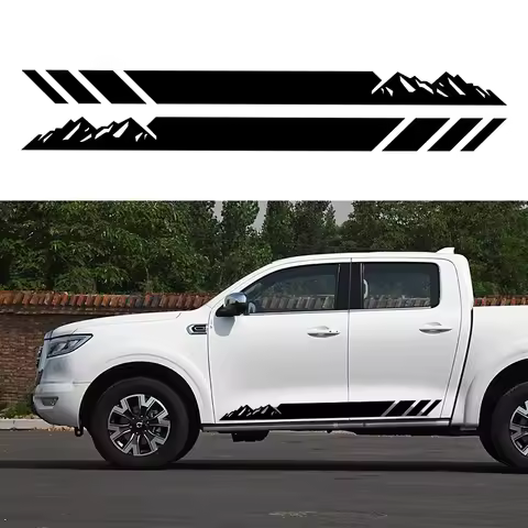 2PCS Car Door Side Stickers For Nissan Navara NP300 D21 D22 D23 D40 Accessories Tuning PIckup OFF RO