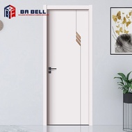 Panel Kristal Karbon Pintu Eko Tiada Cat Diperlukan Pintu Kelabu Corak Pepenjuru Mudah Kejuruteraan 