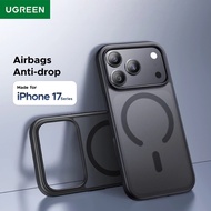 UGREEN Transparent Black Magnetic Phone Case with Button Coverage For IPhone 17/17 Pro/17 Pro Max