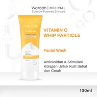 Wardah C-Defense Energizing Whip Foam - Pembersih Wajah dengan HiGrade Vitamin C - Sabun Cuci Muka Untuk Mencerahkan dan Menyegarkan - Semua Jenis Kulit