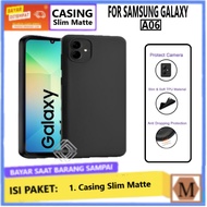 Slim Black Matte Case Samsung Galaxy A06 A06 5G Casing Protect Camera Full Cover