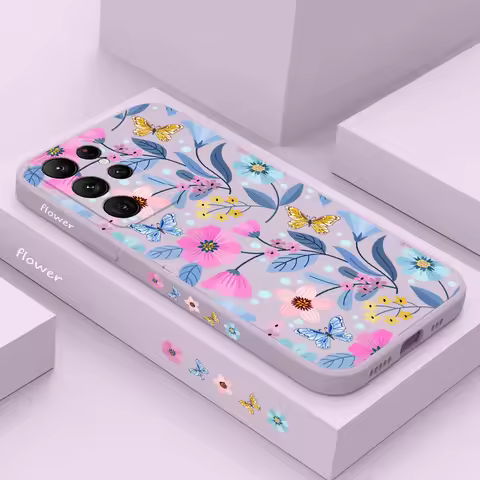 Miss Pattern Phone Case For Samsung Galaxy S25 S24 S23 S22 S21 S20 Ultra Plus FE S10 S9 S10E Note 20