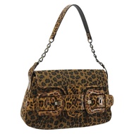 FENDI 帆布棕色金色肩背包 正品 188835SAM