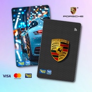 PORSCHE TNG - TOUCH N GO STICKER CARD / SPIDERMAN ATM CARD STICKER COVER, TNG CARD, ATM CARD