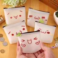 Coin purse Korea creative cute face eruption-text Royal Jelly rubber face boy card coin purse coin b