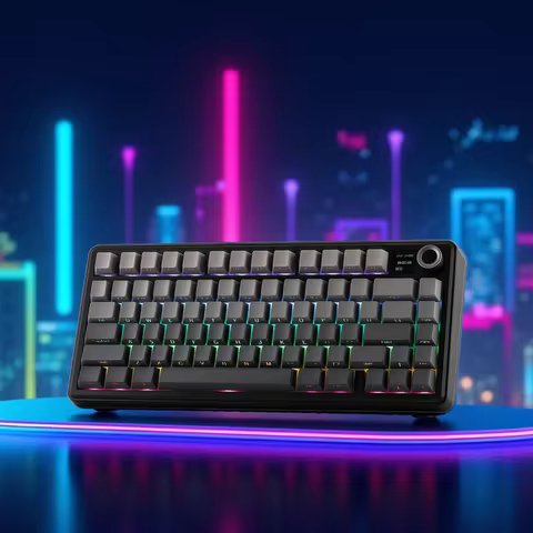 Aula F75 MAX Wireless Mechanical Keyboard With TFT Screen and Knob Gasket RGB Backlight Gaming Keybo