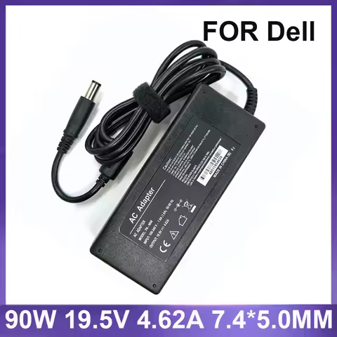 AC Adapter 19.5V 4.62A 90W 7.4*5.0mm AC Laptop Charger For Dell E4300 E5410 E6320 E6400 E6430 3521 P
