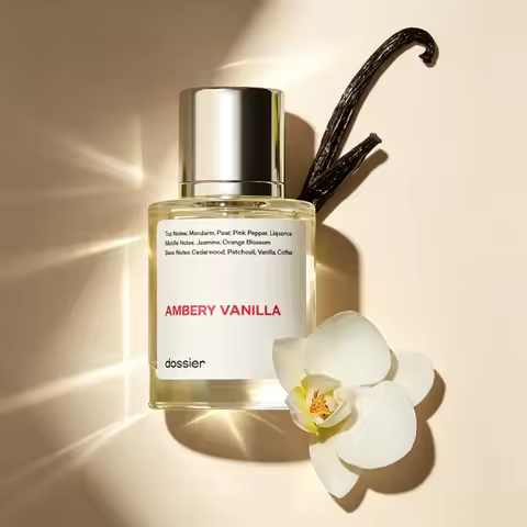 Dossier Ambery Vanilla Perfume 50ml – YSL Black Opium Dupe – Warm Vanilla & Coffee Notes – Clean Bea