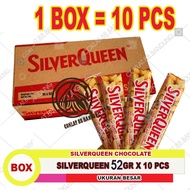 Coklat SilverQueen 1 Box 52gr 55gr x 10 pcs, Coklat Mede Mete Cashew Milk Chocolate
