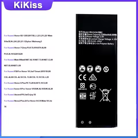 Battery For Huawei G7 G8 G9 G10 P10 P20 P40 Ascend P6 G6 P8 P9 Lite Honor 4C Y6 4A 6 7 V9 Mate 8 9 1