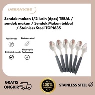 1 dozen (6 pcs) THICK tablespoons tablespoons tebbal tablespoons Stainless Steel/ TOP1635