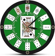 The Geeky Days Spade Playing Cards Texas Hold 'em Inspired Modern Wall Clock Poker Bridge Wall Watch