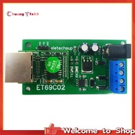 【Chuangtfx03】ET69C02 Ethernet Network IP RJ45 to RS485 Bus Converter for Modbus RTU Master Slave Cli