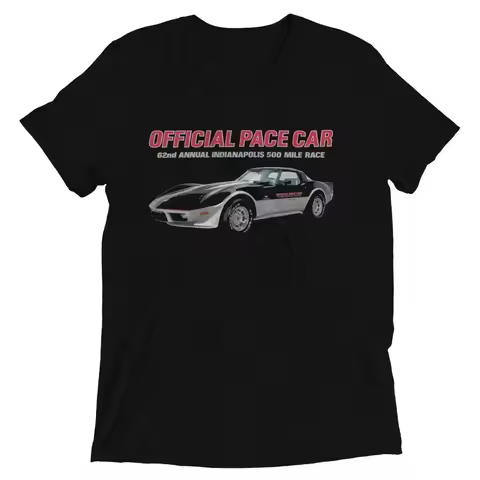 1978 C3 Indianapolis 500 Pace Car Tri-blend T-Shirt 100% Cotton O-Neck Summer Short Sleeve Casual Me
