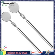 2x Universal Automotive Maintenance Inspection Mirror Folding Telescopic Reflector Welding Chassis I