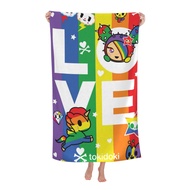 Tokidoki Bath Towel 80x130cm Large Outdoor Unisex Beach Towel Super Absorbent Soft Bath Towel