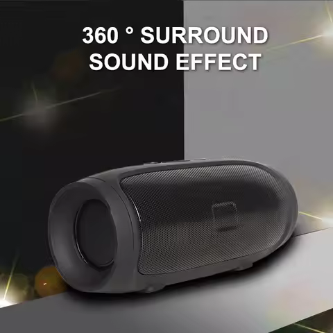 1PC Speaker Bluetooth Speaker Stereo Outdoor Playback Fm Voice Broadcasting Portable Subwoofer 50 Wi