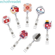 WELON Nurse Badge Roll, ID Card Holder Name Card Retractable Badge Holder, I Card Badge Holder