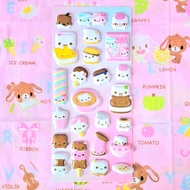 Mering Marshmallow & Smores Series Glitter Puffy Stickers
