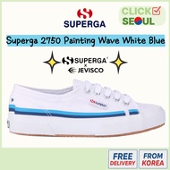 Superga 2750 Painting Wave White Blue
