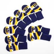 Korea Korea golf Knitted Iron Cover golf Club Protective Cover 9pcs Set golf Club Cap Cover 4-5-6-7-