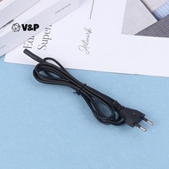 V&P 1Pc EU Power Cord EU AC Power Cable Figure 8 C7 To Euro Eu 2Pin AC Plug Power Cable Cord For PS4
