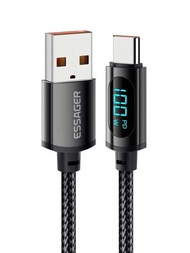 ESSAGER Essager 7A USB Type C 線顯示器 PD 100W 快速充電 USB C 線相容於小米 poco 三星榮耀 70 Pro Oneplus 充電器