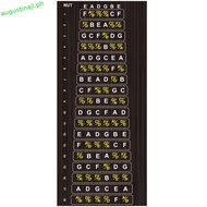 AURON Guitar Fretboard Note Sticker, Portable Tone Guitar Fingerboard Sticker, Chords Learning Sense