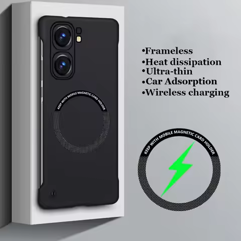 Frameless Matte Magnetic PC Case For vivo iQOO Neo 10 10R 9 9s 8 6 5 Neo9 Neo8 SE Pro Shockproof Bac