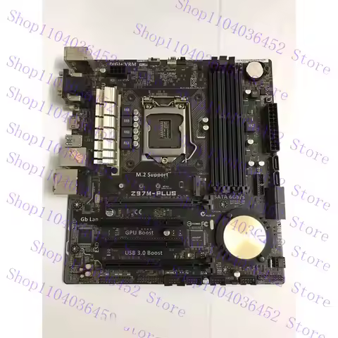 FOR ASUS Z97M-PLUS Motherboard LGA1150 Chipset Intel Z97 DDR3 With I/O Baffle