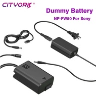 NP-FW50 Dummy Battery For Sony Battery Decoded AC-PW20 with Type-C +Adapter  For Sony A7 A7M2 A7R2 A