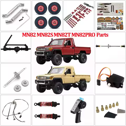 MN82 MN82S MN82T MN82PRO Off-road Model Car Original Parts Transmission Shaft Sticker Gear Tire Serv