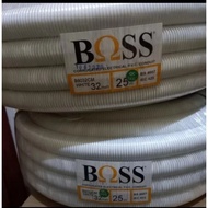 Flexible 32mm white conduit pipe, boss brand, sold per meter retail/
