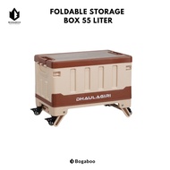 One-ci Foldable Camping BOX 55l+LEG STAND - Folding Storage - Storage BOX - Container BOX Organizer 