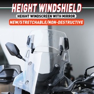Honda NC700 NC750 CB500X CB650F CBF190R Modified Heightened Small Windshield Heightened Windshield Windshield Goggles