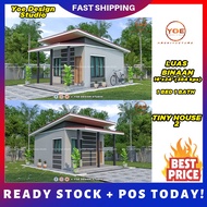 TINY HOUSE 2 | DESIGN RUMAH (16'x24' 384kps) 1 BEDROOM 1 BATHROOM | HOUSE DESIGN | PELAN RUMAH 3D