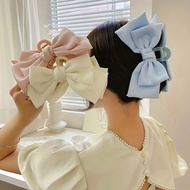 Large Bow Hair Clip Women Sweet Luxurious Shark Clip Cute Versatile Hair Accessories