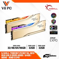 G.SKILL Trident Z5 Royal Neo  (DDR5/AMD EXPO) GOLD 6000MHZ / 8000 MHZ / 2X16GB / 2X32GB / 2X48GB GAM