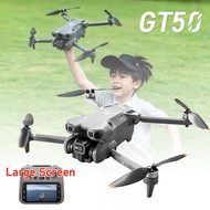 GT50 Drone 4.3-inch Large Screen 4K Dual Cameras Brushless Drone WiFi Aerial Photography RC Quadcopt
