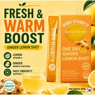 Pantio One Day Ginger Lemon Shot 14pcs Turmeric Ginger Lemon Wellness Drink