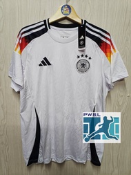 #เสื้อบอลทีมชาติ เยอรมัน เหย้า 2024 สีขาว เกรดแฟนบอล เสื้อเปล่า+ ฟลูออฟชั่น ยูโร ชื่อเบอร์นักเตะดัง