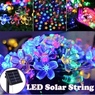 Lampu Raya LED Solar Cherry Blossom String Light Outdoor Solar Fairy Flower Lights Lampu Raya Eid