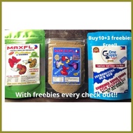 ➮ ➵ ➟ Maxflo Probiotic with dewormer guppy fish foods 120g with freebies one guppy