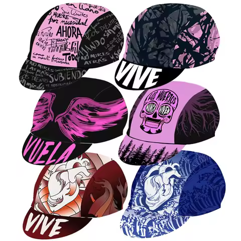 ARRIESGA Cycling Caps Most VIVEN Bike Hat Pink Purple Gorra Ciclismo One Size Fits