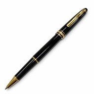 成色極佳 ▼MONTBLANCMeisterstück Classic Pix - 白色星形筆蓋走珠筆，黑金配色，德國製造，男士款，書寫流暢