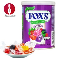 PERMEN FOXS KEMASAN KALENG 180GR |  FOXS CRYSTAL CLEAR BERRIES