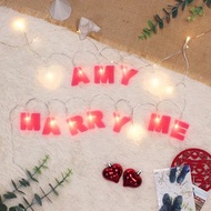 客製化禮物-MARRY ME情人求婚限定款-客製你的字母燈
