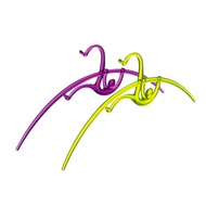 yeduo｜運動造型衣架－撐竿跳(紫+綠)