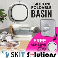 Premium Portable Collapsible Square Water Basin Pail Foldable Cleaning Pail Foot Bath Travel Kitchen