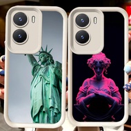 H90 Statue of Liberty White Casing for VIVO Y35 Y75 Y01 Y55 Y22 iQOO 13 Z10 T4 Z9X Y15s Y22s Y56 Y15